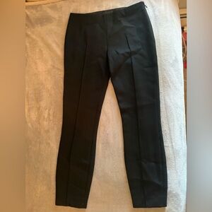 The Row high waisted black cropped pants